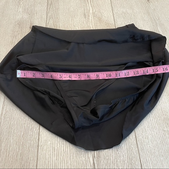 TRIMSHAPER Black Bikini Swim Skirt Bottom Size 10 - Picture 6 of 12